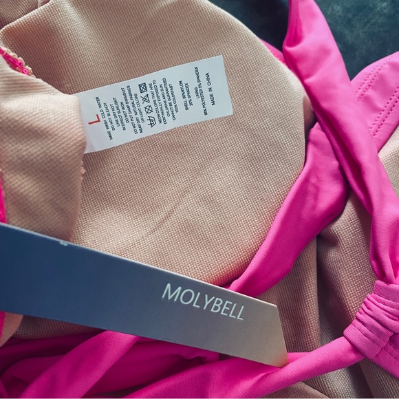 MOLYBELL One Piece  High Waisted Bathing Suit Monokini  Cutout Racerback Zip Up - Picture 15 of 16